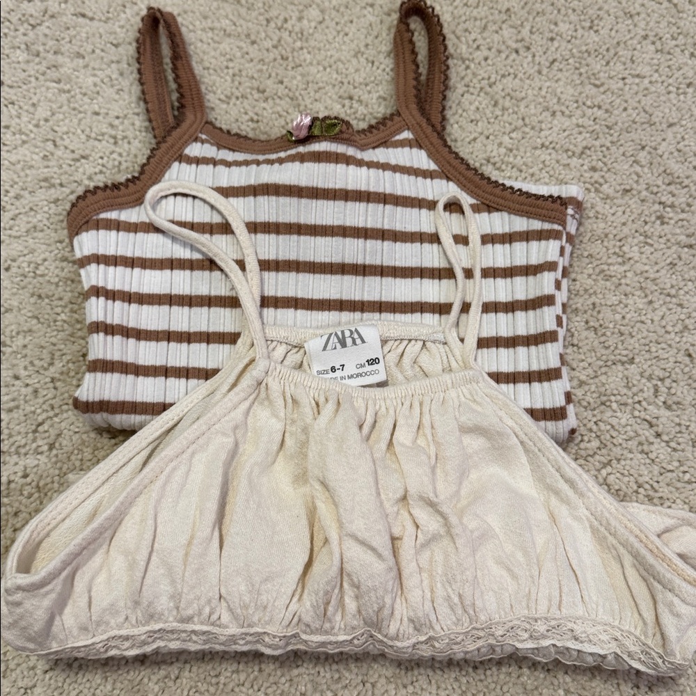 2 Zara Girls tops
